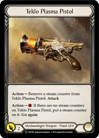 Teklo Plasma Pistol (Rainbow Foil) [CRU100-RF] Unlimited Rainbow Foil