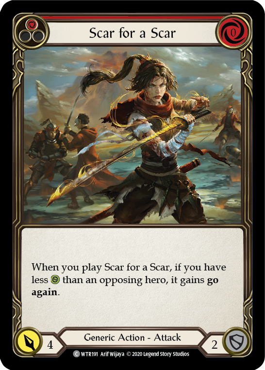 Scar for a Scar (Red) [WTR191] Unlimited Edition Normal
