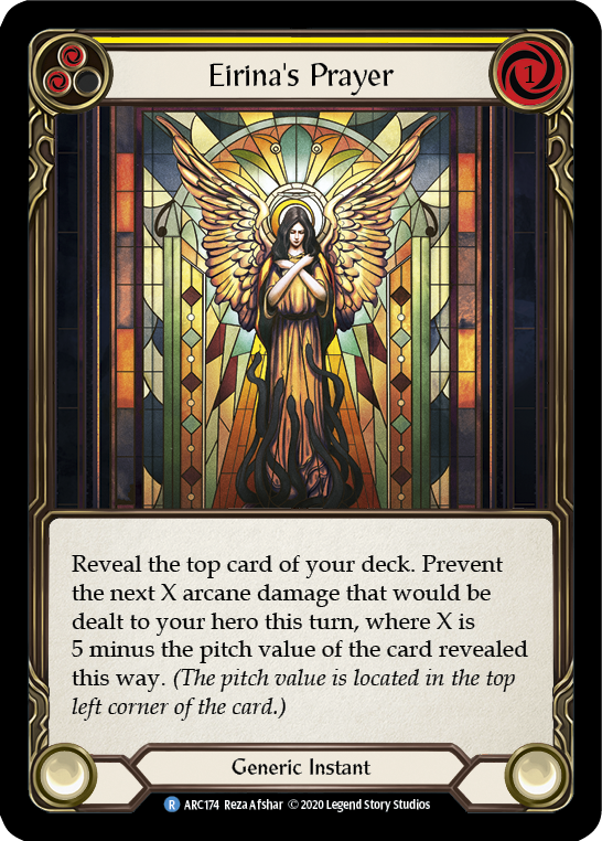 Eirina's Prayer (Yellow) [ARC174] Unlimited Edition Rainbow Foil