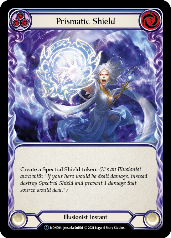 Prismatic Shield (Blue) [U-MON094] Unlimited Edition Normal