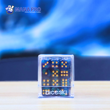 DICESKI Gemini 12mm D6 Blue & Green (36 Dice)