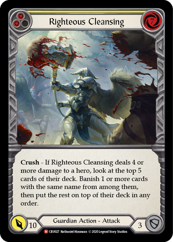Righteous Cleansing [CRU027] 1st Edition Rainbow Foil