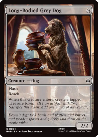 Long-Bodied Grey Dog [The Hobbit]