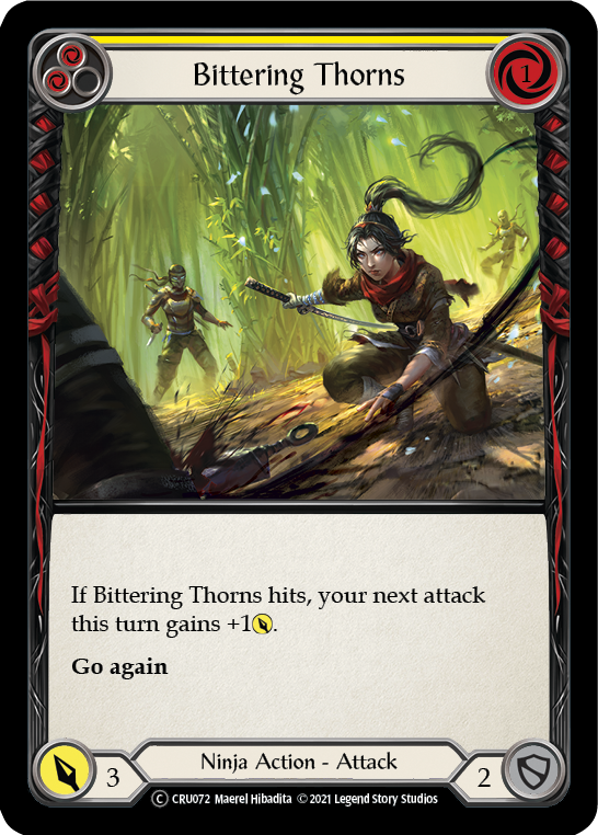 Bittering Thorns (Rainbow Foil) [CRU072-RF] Unlimited Rainbow Foil