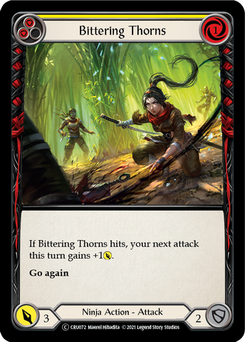 Bittering Thorns (Rainbow Foil) [CRU072-RF] Unlimited Rainbow Foil