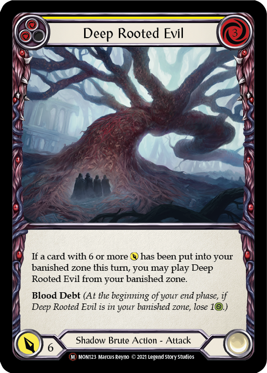 Deep Rooted Evil (Rainbow Foil) [U-MON123-RF] Unlimited Edition Rainbow Foil
