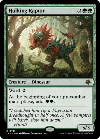 Hulking Raptor [The Lost Caverns of Ixalan]