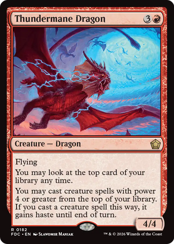 Thundermane Dragon [Foundations Commander]