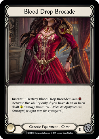 Blood Drop Brocade (Rainbow Foil) [U-MON238-RF] Unlimited Edition Rainbow Foil