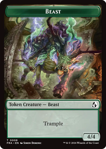 Angel (0003) // Beast Double-Sided Token [Reality Fracture Tokens]