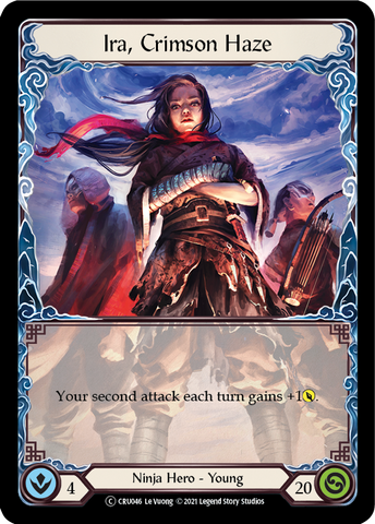 Ira, Crimson Haze (Rainbow Foil) [CRU046-RF] Unlimited Rainbow Foil