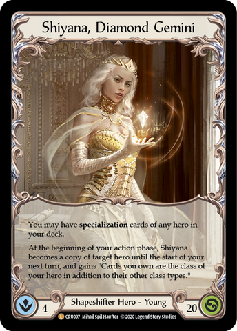 Shiyana, Diamond Gemini [CRU097] 1st Edition Cold Foil