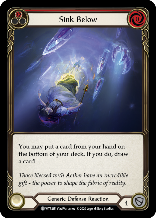 Sink Below (Red) [WTR215] Unlimited Edition Rainbow Foil