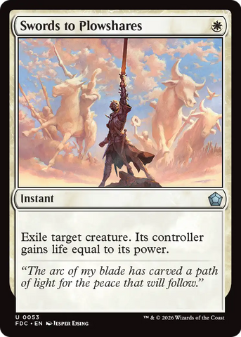 Swords to Plowshares [Foundations Commander]