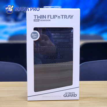 ULTIMATE GUARD XENOSKIN TWIN FLIP'N'TRAY GREY 200+ DECK CASE