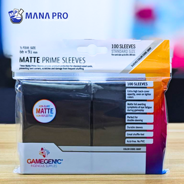 GAMEGENIC BLACK MATTE PRIME SLEEVES 100