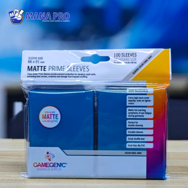 GAMEGENIC BLUE MATTE PRIME SLEEVES 100