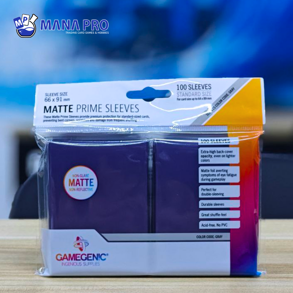 GAMEGENIC PURPLE MATTE PRIME SLEEVES 100