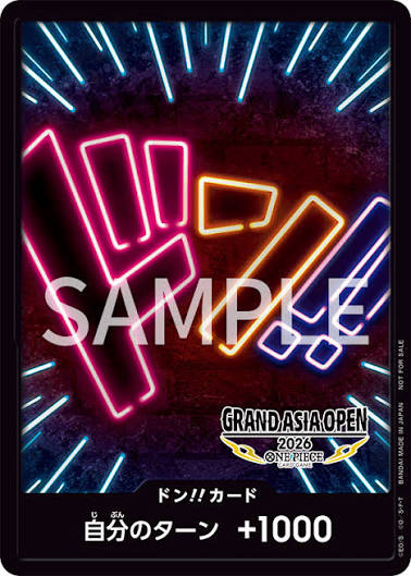 DON!! Card (Neon) Grand Asia Open 2026