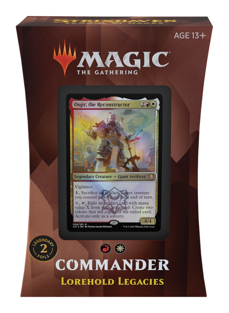 STRIXHAVEN: SCHOOL OF MAGES COMMANDER DECK (LOREHOLD LEGACIES)
