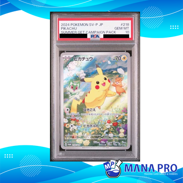 PIKACHU PROMO 218/SV-P PSA 10 JPN