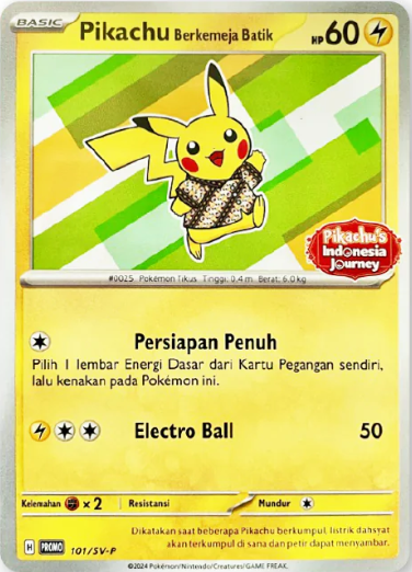 Pikachu Berkemeja Batik Promo 101/SV-P IND