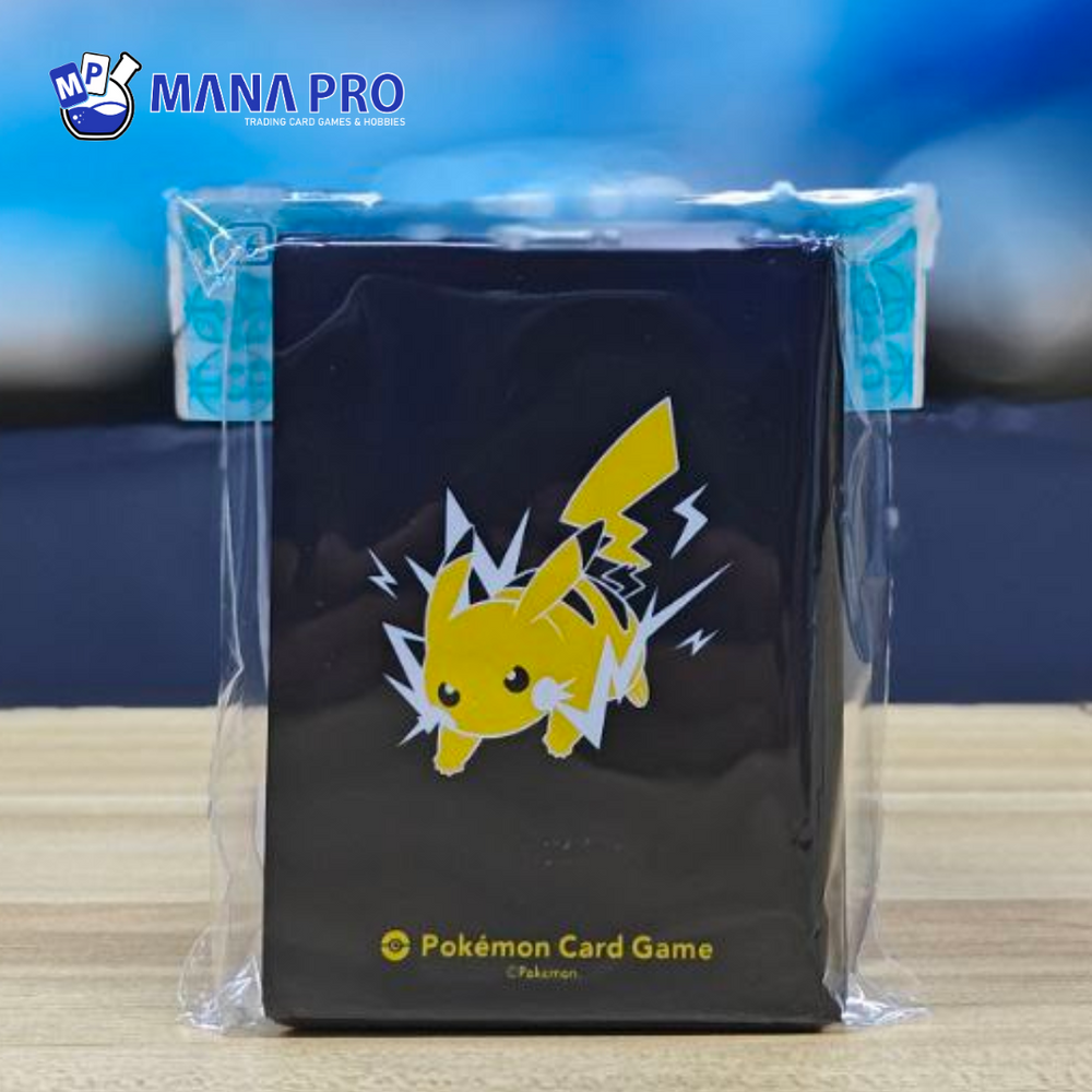 CARD SLEEVES - PIKACHU BLACK MATTE (64-PACK) CARD SLEEVES - PIKACHU BLACK MATTE (64-PACK)