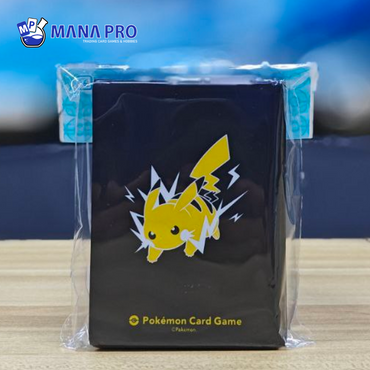 CARD SLEEVES - PIKACHU BLACK MATTE (64-PACK)