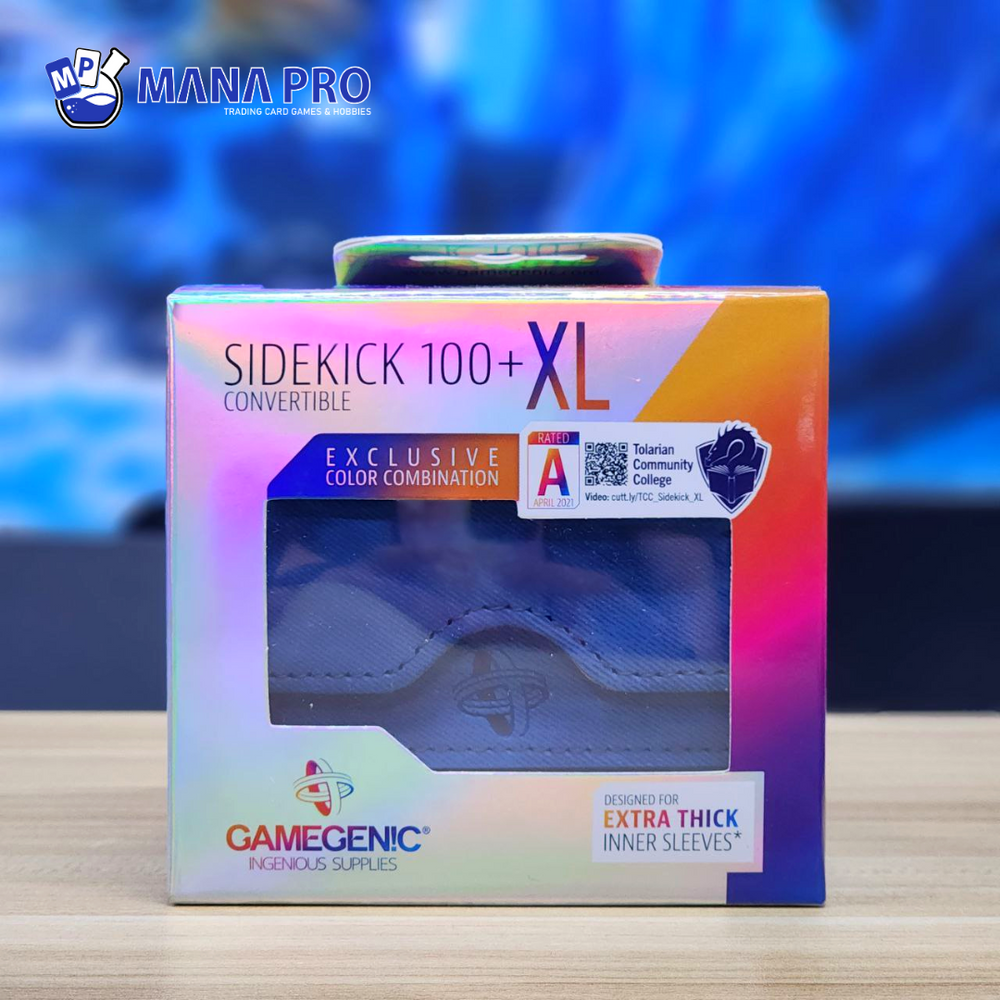 GAMEGENIC SIDEKICK 100+ XL BLUE/ORANGE DECK BOX