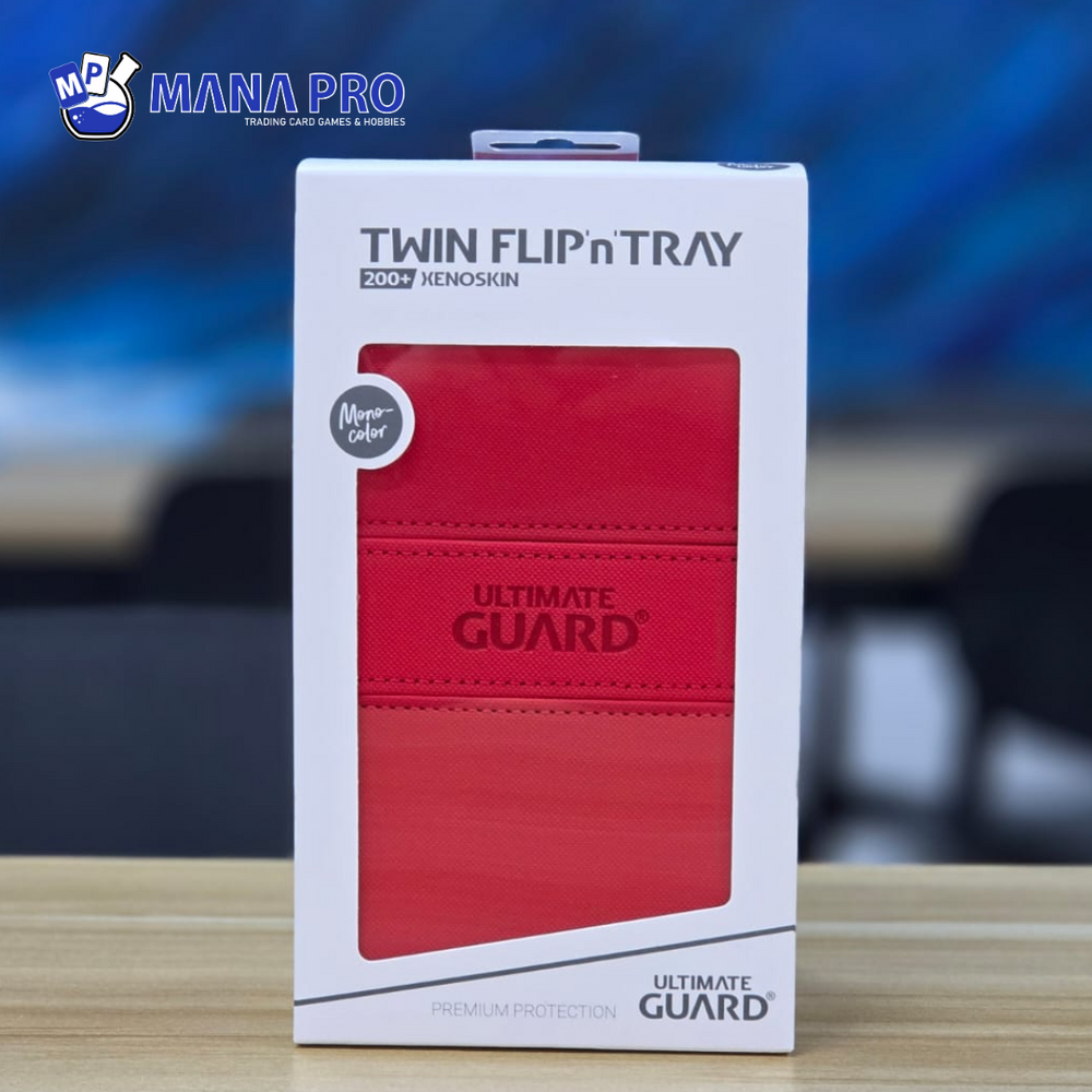 ULTIMATE GUARD XENOSKIN TWIN FLIP'N'TRAY RED 200+ DECK CASE