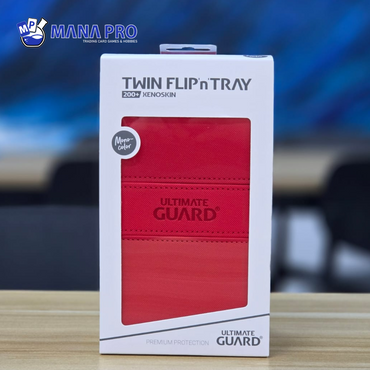 ULTIMATE GUARD XENOSKIN TWIN FLIP'N'TRAY RED 200+ DECK CASE