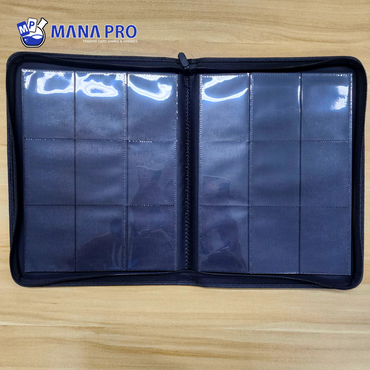9 POCKET PURPLE ZIPPED BINDER