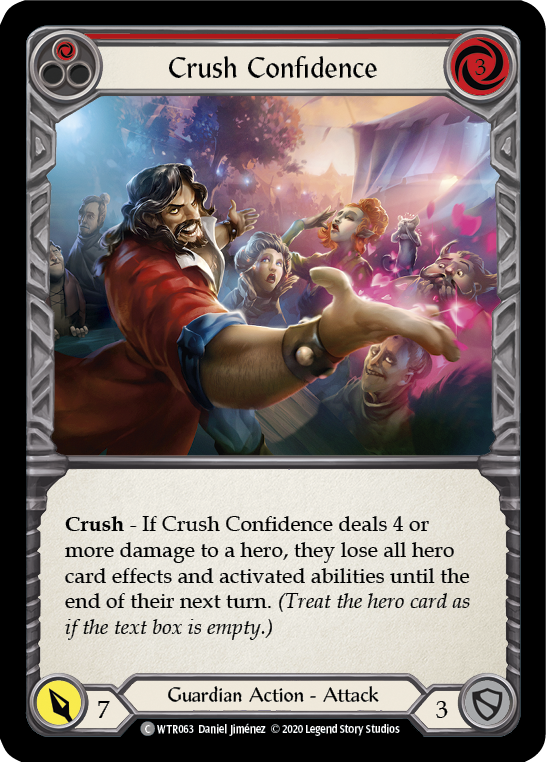 Crush Confidence (Red) [WTR063] Unlimited Edition Rainbow Foil