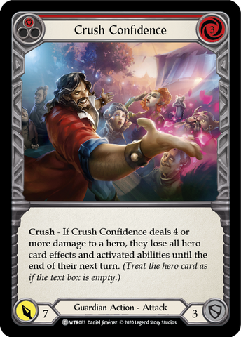 Crush Confidence (Red) [WTR063] Unlimited Edition Rainbow Foil
