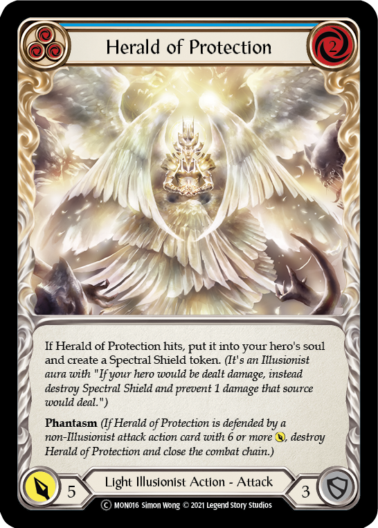 Herald of Protection (Blue) [U-MON016] Unlimited Edition Normal