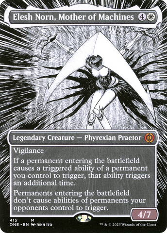 Elesh Norn, Mother of Machines (Borderless Manga) [Phyrexia: All Will Be One]