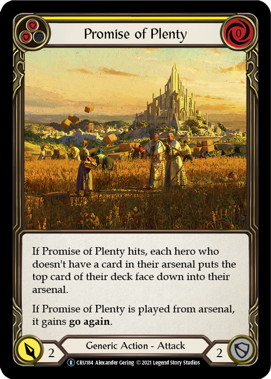 Promise of Plenty (Yellow) [CRU184] Unlimited Normal