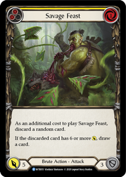 Savage Feast (Yellow) [WTR015] Unlimited Edition Rainbow Foil