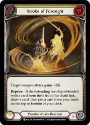 Stroke of Foresight (Yellow) [WTR139] Unlimited Edition Rainbow Foil