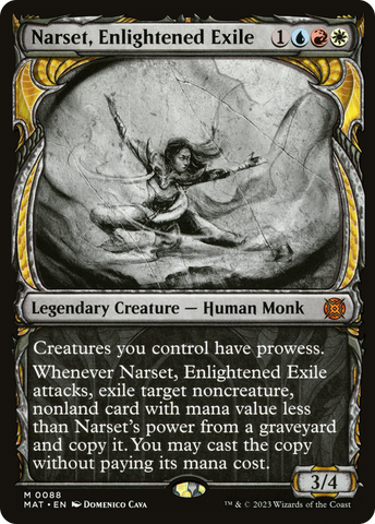 Narset, Enlightened Exile (Showcase) [March of the Machine: The Aftermath]