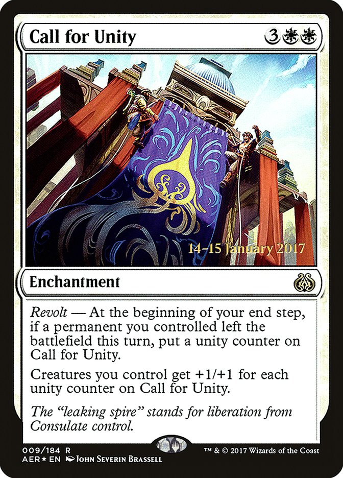 Call for Unity [Aether Revolt Prerelease Promos]