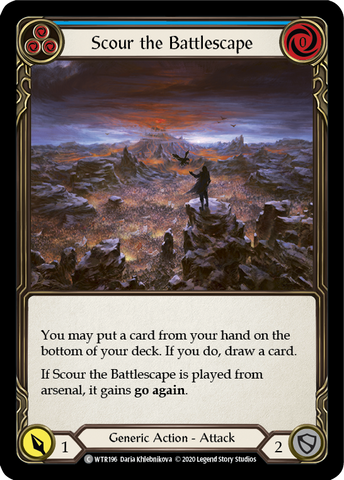 Scour the Battlescape (Blue) [WTR196] Unlimited Edition Normal