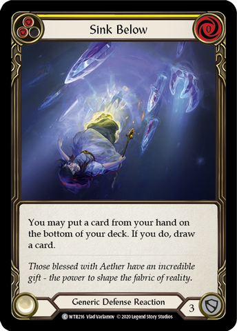 Sink Below (Yellow) [WTR216] Unlimited Edition Rainbow Foil