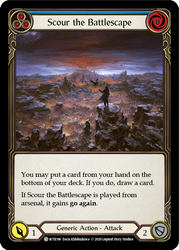 Scour the Battlescape (Blue) [WTR196] Unlimited Edition Rainbow Foil