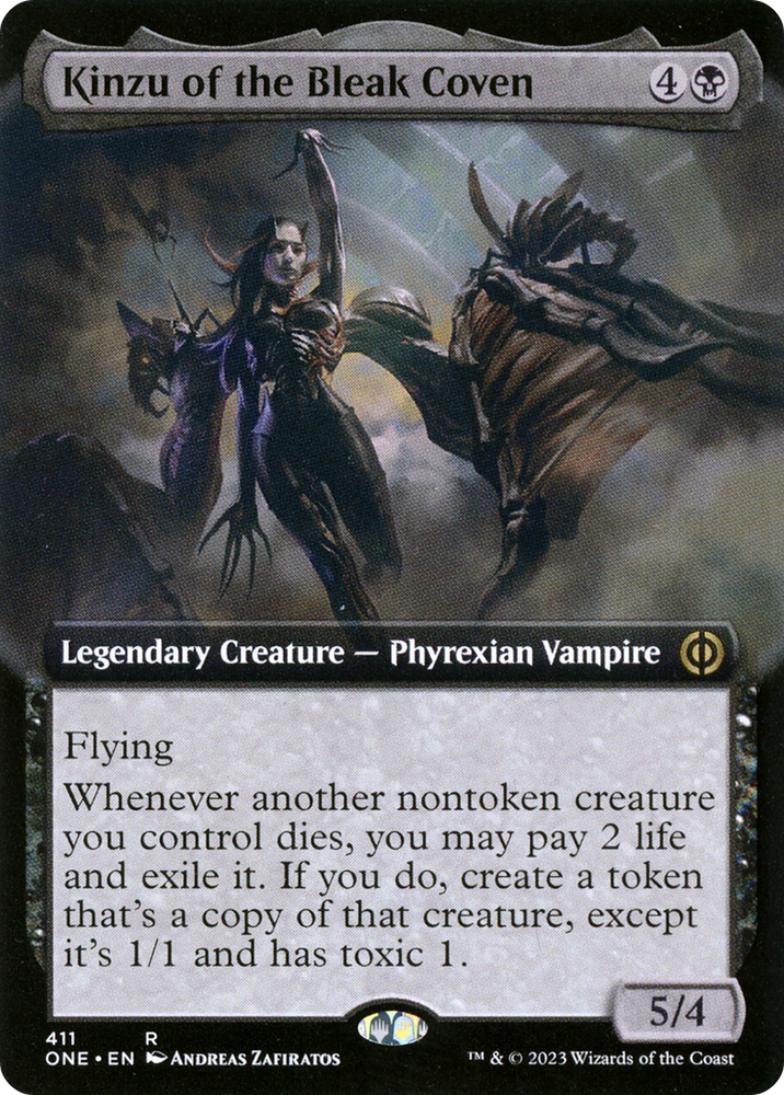 Kinzu of the Bleak Coven (Extended Art) [Phyrexia: All Will Be One]