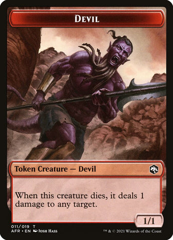Devil // Boo Double-sided Token [Dungeons & Dragons: Adventures in the Forgotten Realms Tokens]