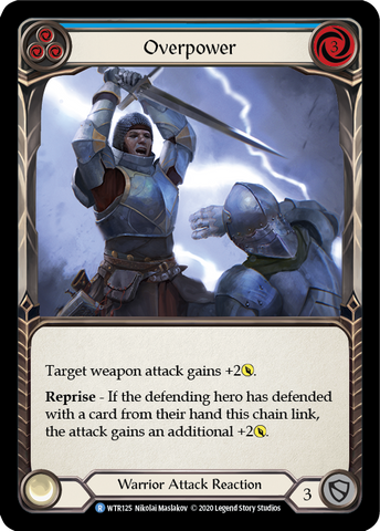 Overpower (Blue) [WTR125] Unlimited Edition Rainbow Foil