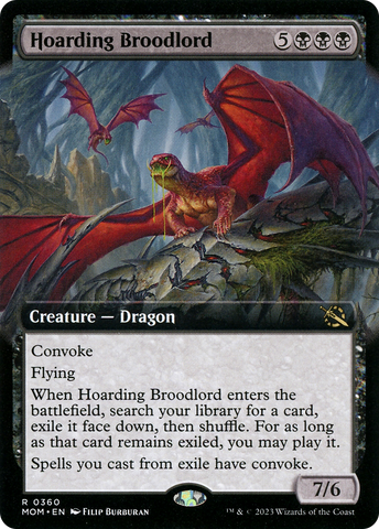 Hoarding Broodlord (Extended Art) [March of the Machine]
