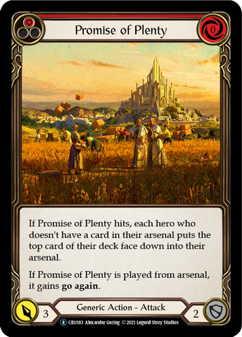 Promise of Plenty (Red) [CRU183] Unlimited Normal