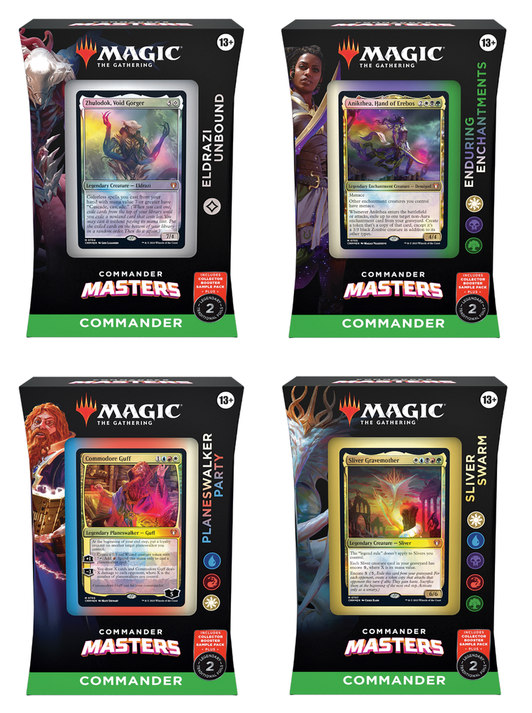 COMMANDER MASTERS COMMANDER DECK SET OF 4